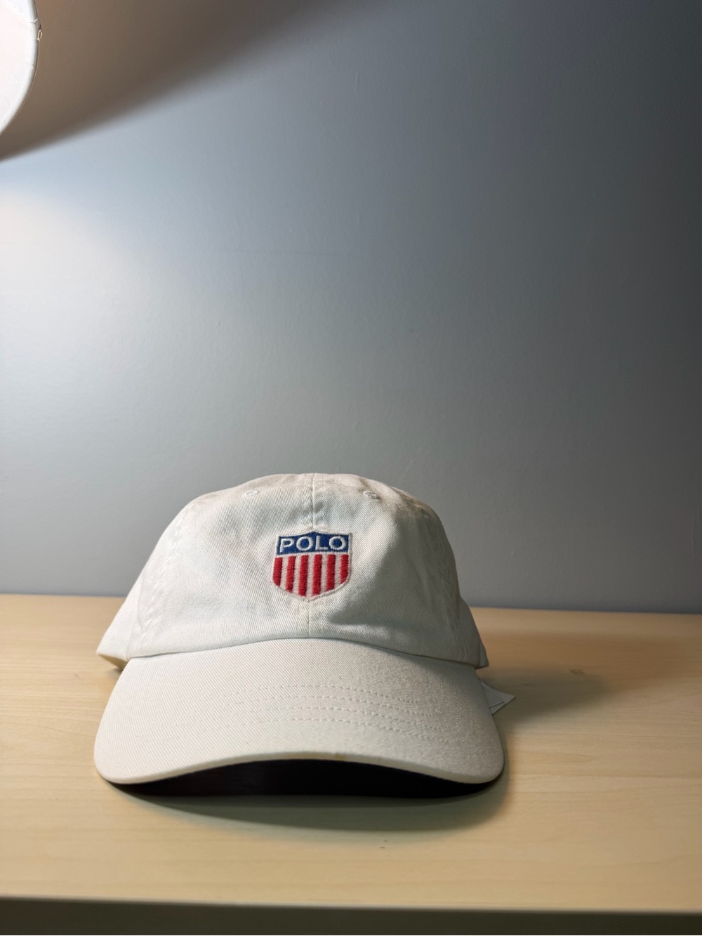 Polo by Ralph Lauren Yellow and Navy Label Cotton Hat